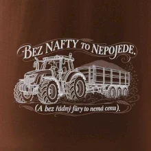 Bez nafty to nepojede traktor s vlekem