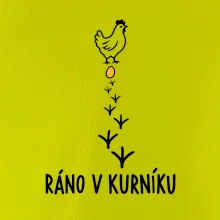 Ráno v kurníku slepice a vejce