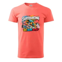 Skateboard ve street stylu eat sleep repeat