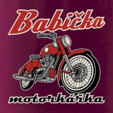 Babička motorkářka
