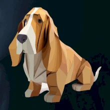 Baset slepený z papíru