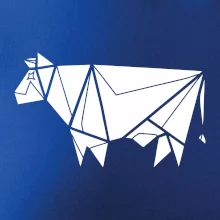 Origami kráva z boku