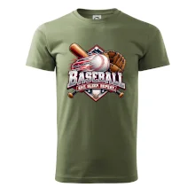 Baseballová pálka s rukavicí eat sleep repeat