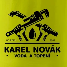 Instalatér - Překřížené klíče vlastní nápis