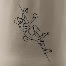 Lezecká stěna jedním tahem