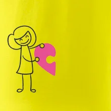 Párová trička puzzle postavička