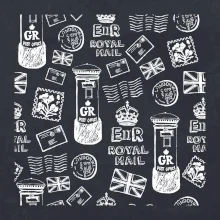 Britská pošta ikony
