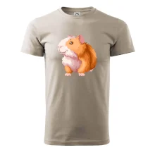 Morče - kreslené, bílo oranžové