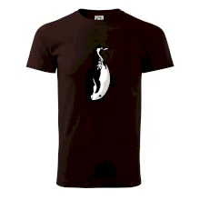 Tučňák černobílý z boku