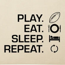 Play Eat Sleep Repeat americký fotbal