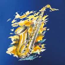 Saxofon malovaný