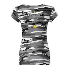 Elektrikář - hlavní jistič - Nápis na zádech