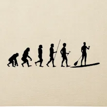 Evoluce paddleboard muž