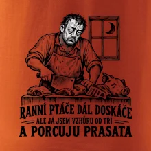 Řezník vzhůru od tří a porcuju prasata