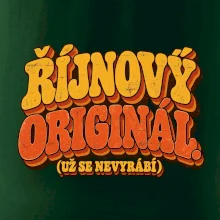 Říjnový originál už se nevyrábí retro nápis