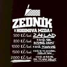 Hodinová mzda zedník