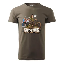 Normální lidi jezdí po silnici cyklistický humor