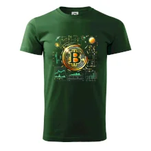 Bitcoin logo s grafy Bitcoin logo s grafy