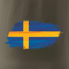 Švédská vlajka kreslená