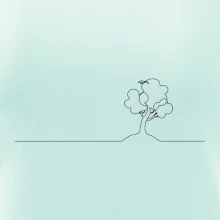 Strom s ptáčkem linka