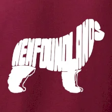 Novofundlandský pes - nápis v tělě