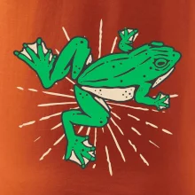 Žába zelená kreslená