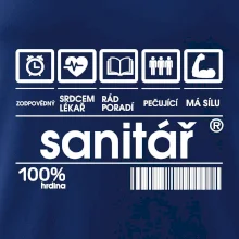 Čárový kód sanitář