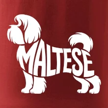 Maltézský psík nápis v těle