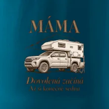 Máma dovolená začíná až si konečně sednu obytný pick-up