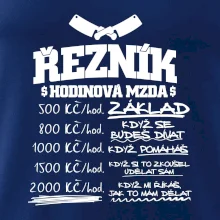 Hodinová mzda řezník