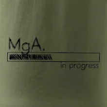 In progress titul MgA.  magistr / magistra umění