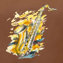 Saxofon malovaný