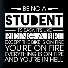 Being a student - bike