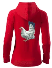 Slepice kreslená bílá