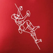 Lezecká stěna jedním tahem