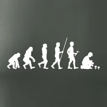 Evoluce houbař muž