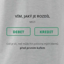 Rozdíl mezi debet a kredit