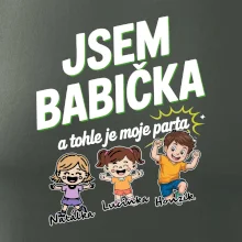 Babička a její parta (obrázky a jména vnuků)