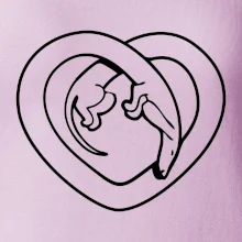 Jezevčík srdce - obrys