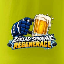 Hokejová regenerace s pivem