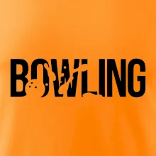 Bowling nápis kuželky