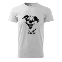 Černobílá karikatura Jack Russell teriér