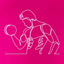 Fitness muž jedním tahem