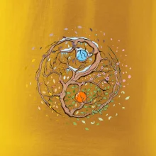 Yin & Yang strom - zima, léto Yin & Yang strom - zima, léto