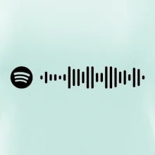 Spotify kód na prsu