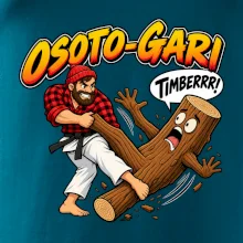 Osoto gari timber judo