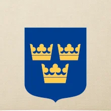 Švédský znak tři korunky velký