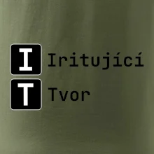 IT Nápis Iritující Tvor