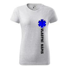 Hvězda života - vlastní nápis vpředu a vzadu