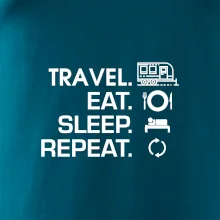 Eat sleep travel - Velký  přívěs